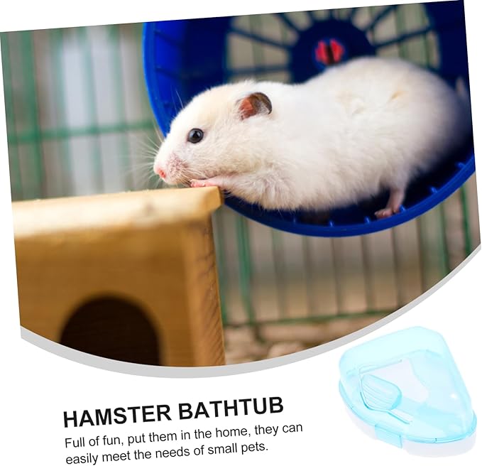 Small Pet Bathtub Hamster Dust Bath Container Chinchilla Bathing Tub Easy to Move Store Material