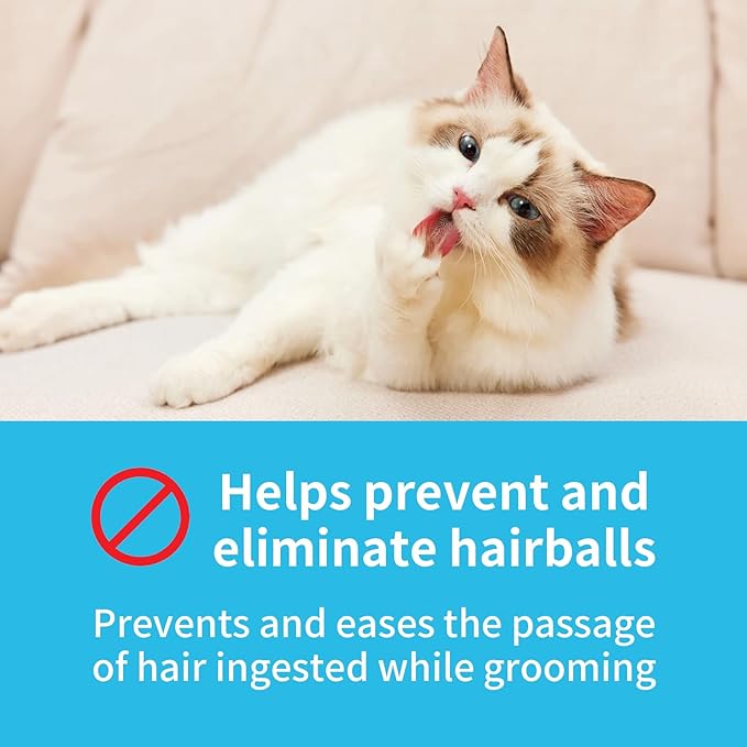 4.23oz Cat Hairball Remedy, Hairball Remedy Gel for Kittens Pet, Care Cat Hairball Supplement-Hairball Treatment for Cats Furball Control Relief Remedy & Digestive Support Hair Ball Relief for Cats