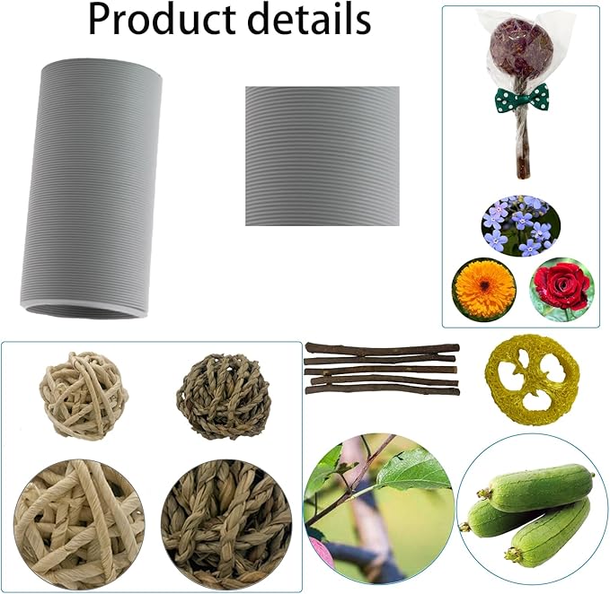 2 PCS Hamster Fun Plastic Tunnels,Hamster Collapsible Plastic Tube, Cage Tunnels with Chew Toy,Training Hideout for Guinea Pigs Guinea Pigs, Chinchillas, Rats, Gerbils (Grey)