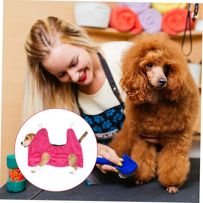 COLLBATH Pet Grooming Hammock for Dogs Cats Safe Cat Grooming Supplies Ergonomic Design