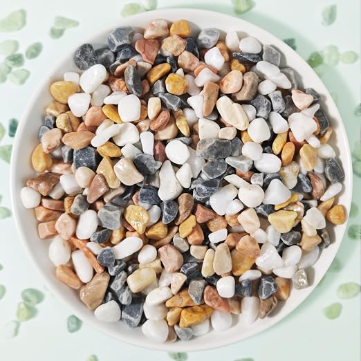 3Lb Pebbles for Succulents,River Rocks for Succulent Plants | Decorative Stones Bonsai Garden Pebbles,Succulent Rocks,Small Aquarium Rocks for Landscaping ,Plants,Vase Fillers