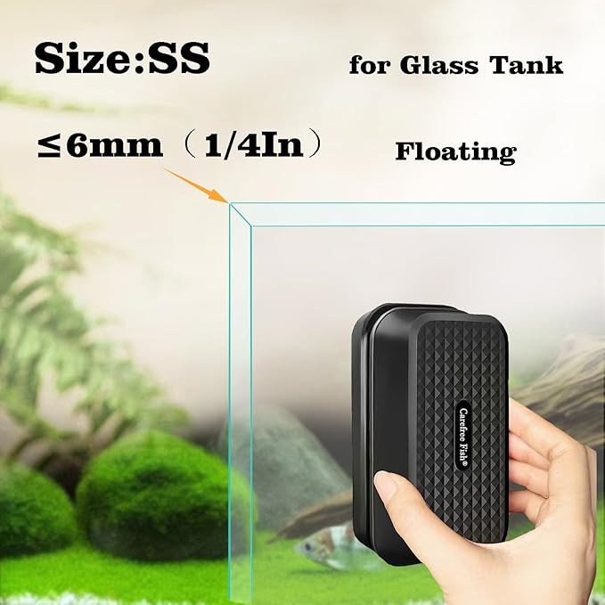 Carefree Fish Aquarium Super Strong Small Magnetic Cleaner for Glass Fish Tank Magnet Brush Floating