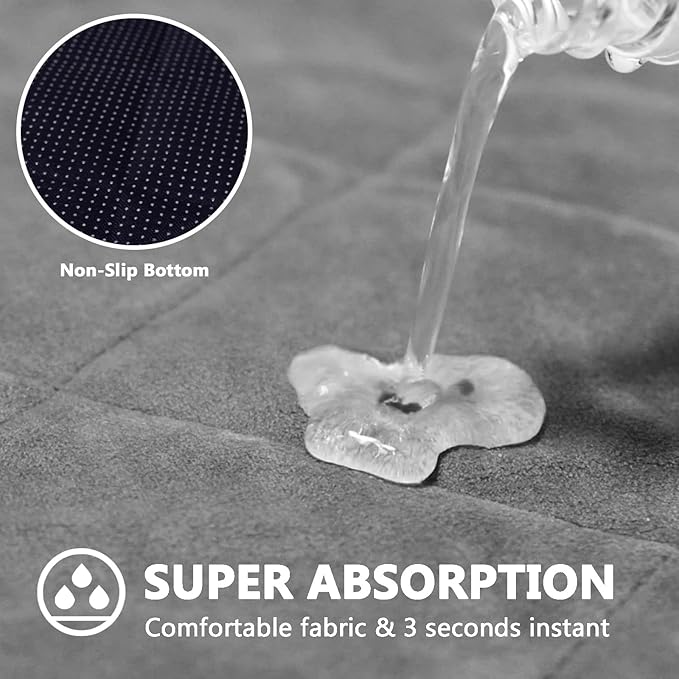 Guinea Pig Cage Fleece Liners, 43x29in Washable Rabbit Bedding for C&C 2X3 Cage, Reusable & Anti Slip & Waterproof, Absorbent Guinea Pig Pee Pad Mat for Small Animal, Rabbit, Bunny, Chinchilla