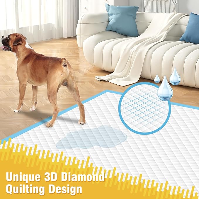 VJJ Dog Pee Pads Extra Large 30x36in 50 Counts, XXL Puppy Pads, Large Pee Pads for Dogs, Disposable Urine Dog Pads Doggie Pads, Thicken Pet Pads for Dogs Cats Rabbits