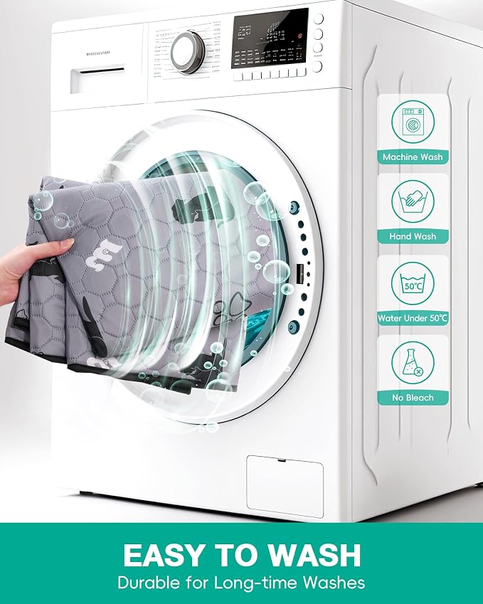 JollyMate 36"x41" Washable Pee Pads for Dogs, Ultra-Absorbent and Leak-Proof Reusable Pee Pads, Non-Slip Reusable Puppy Pads, Waterproof Dog Pee Pads, 2 Pack