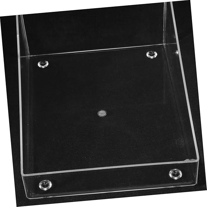 Hamster Sand Bath Box Semi-Closed Acrylic Tub for Dwarf Hamsters Chinchillas and Gerbils Dust Bath Container Cleaning Scoop Easy to Clean