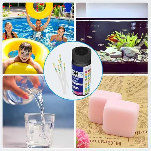 200pcs PH Test Strips 0-14,Universal Litmus Paper pH Test Strips for Liquid Testing,Drinking Water,Pools,Aquariums and Soap Making,Get Highly Accurate Results in Seconds