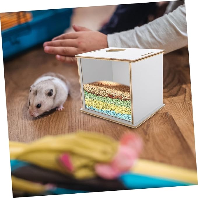 YARNOW Urinary Tray Bathing Tray Pet Bathtub for Sand Bath Chinchilla Dust Bath Container Hamster Water Multi-Functional