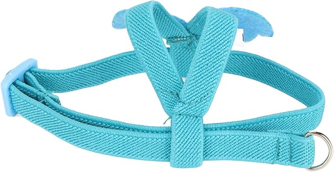 Parrot Bird Harness Leash, Adjustable Parrot Nylon Anti Bite Flying Training Rope, Pet Outdoor Traction Lead, Bird Parrot Flight Suit with Leash for Parakeets Cockatiels Conures Budgies(M-Blue)