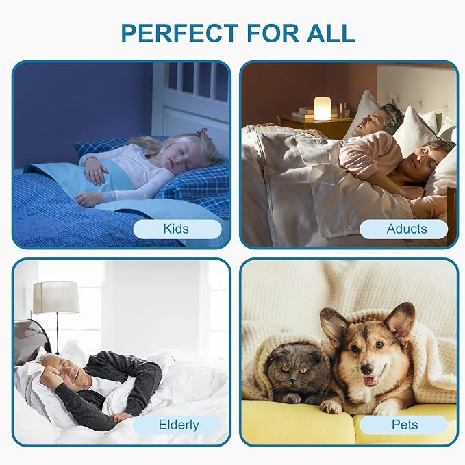Bed Pads for Incontinence Washable, 3 Packs 36x34 Inch Reusable Waterproof Soft Wetting Pee Underpad for Adults, Elderly, Seniors, Women, Kids & Pets, Machine Washable Pad for Bed, Sofa-Blue