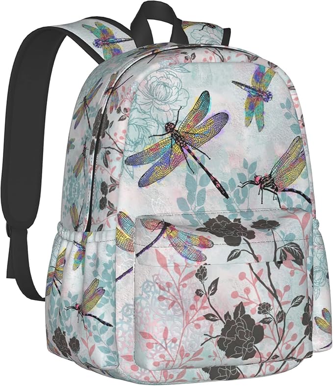 Dragonfly Backpack for Women 16.7 inch Travel Casual Laptop Backpack Lightweight Waterproof Durable Hiking Daypack
