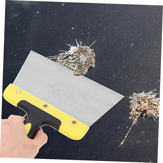 Kisangel Stainless Steel Bird Poop Droppings Scraper Tool for Easy Bird Cage Cleaning Sturdy Droppings Cleaning Tool for Parrot and Chicken Coop