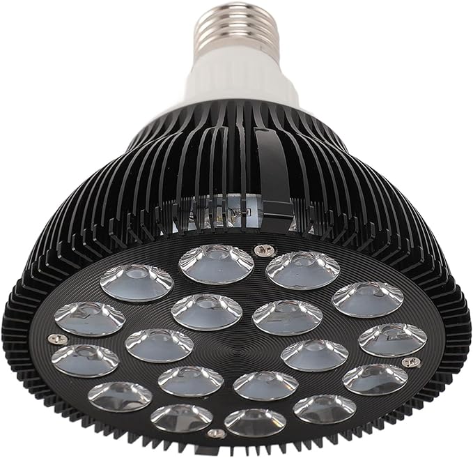 LED Aquarium Lights Bulb, 18W Saltwater Fish Light Full Spectrum Aquatic Plants Grow Lamp Refugium Light, 5 Colors LEDs Reef Lights for Marine Turtle Habitat