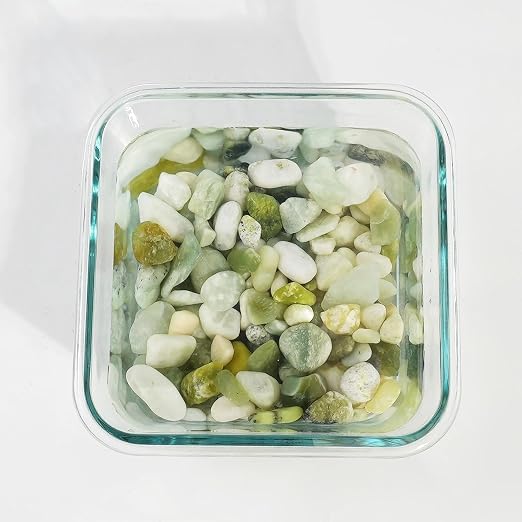 36 LBS River Rocks, StoneCreek, Decorative Garden Stones for Plant Landscaping, Polished Gravel Filler Pebbles for Home Decoration, Vases, Succulents, Flower Beds and Fish Tanks (Jade, Medium)