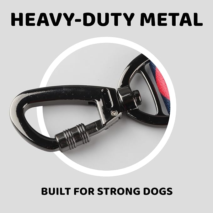 EVERKING Dog Collar & Leash Set for Everyday Walking | Matching adjustable collar and leash set with reflective handle and heavy-duty hardware for comfortable everyday dog walks.
