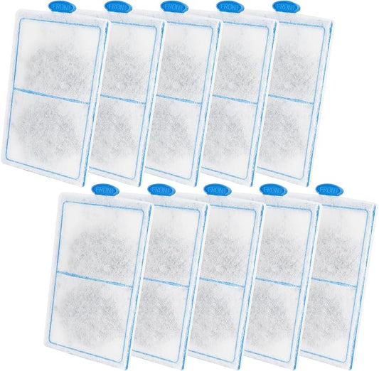 hygger 10 Pack Replacement Aquarium Carbon Filter Cartridges Hang On Back Filter HG149-M HG149-L