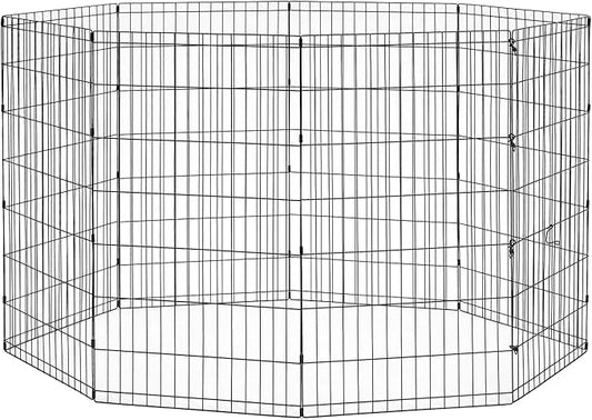 New World by MidWest Homes for Pets 42-Inch Exercise Pen, for Indoor and Outdoor use, 16 Sq Feet of Play, Folding Dog Pen, No Door Design for Maximum Security, Easy to Set Up, Foldable Pet Playpen