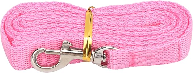 Pet Pink Mesh Traction Harness Chest Back with Leash for Rabbit Guinea Pig Pet Supply(L-Pink)