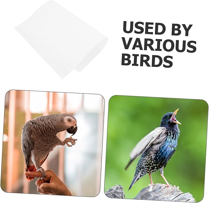 KESYOO 100pcs Bird Cage Liner Disposable Absorbent Liners for Parrot Cages Moisture-Resistant Clean-up Fecal Pads for Birdcage Care