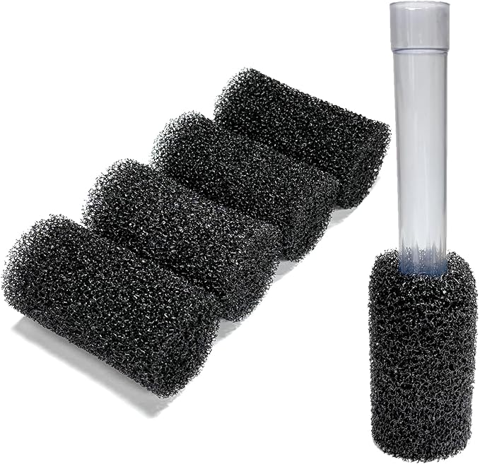 4-Set Pre-Filter Sponge Compatible with Fluval AC20/AC30/AC50 and Fluval C2/C3/C4 Power Filters, Replacement for Aquarium Filter Intake Strainer Sponge, Suitable for Freshwater & Saltwater Aquariums