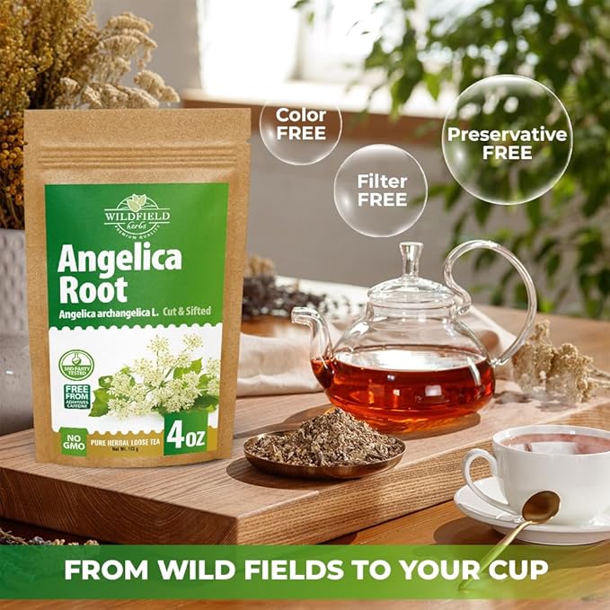 4 oz. Angelica Root Bulk Herb Herbal Tea (Angelica Archangelica) - 113g Herb Tea