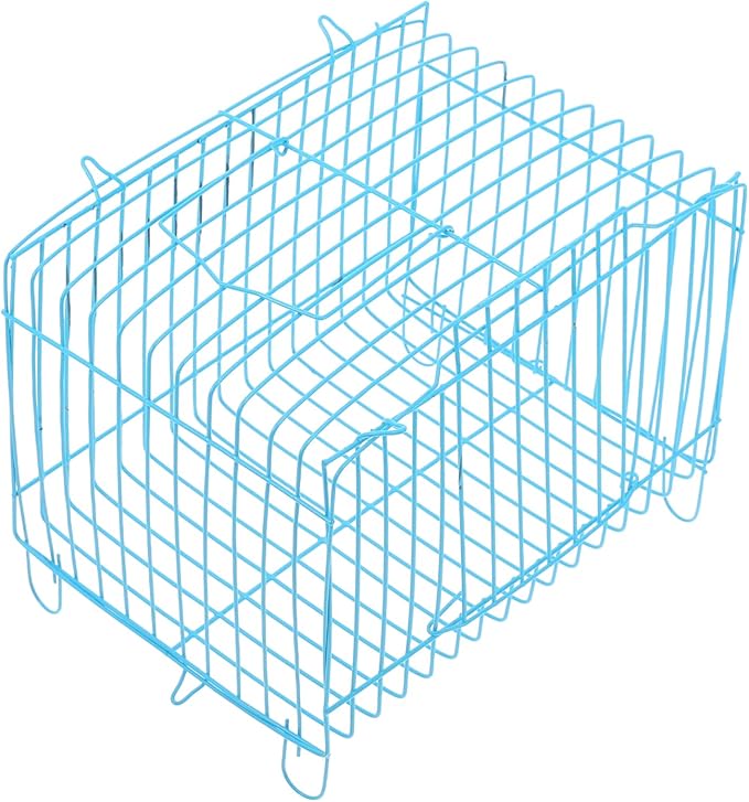 Milisten Portable Bird Carrier Travel Cage Lightweight Handheld Wire Cage for Small Birds Parrots Conures Cockatiels Breathable Design Outdoor Use 7.00X5.31X5.11 Inch
