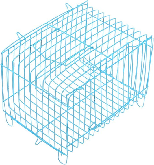 Milisten Portable Bird Carrier Travel Cage Lightweight Handheld Wire Cage for Small Birds Parrots Conures Cockatiels Breathable Design Outdoor Use 7.00X5.31X5.11 Inch
