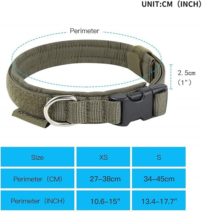 EXCELLENT ELITE SPANKER Nylon Puppy Dog Collar Adjustable Soft Padded Collar Heavy Duty Quick-Release Buckle Lightweight No-Choke for Small Medium Dogs(RGN,S)