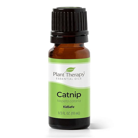 Plant Therapy Catnip Essential Oil 10 mL (1/3 oz), 100% Pure, Undiluted, Natural Aromatherapy, for Out Door Activities, Respiratory Support, and Digestive Relief