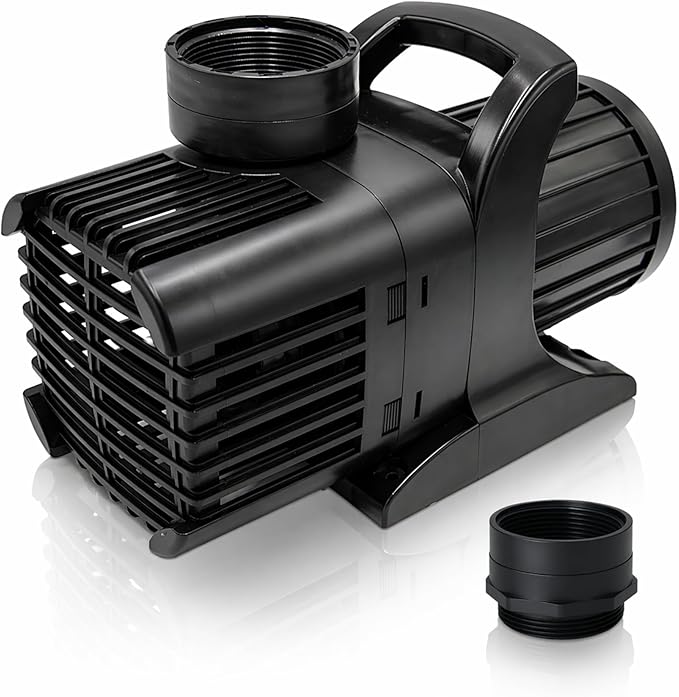 HALF OFF PONDS Submersible Water Pump, 12,500 GPH Pond Pump with 200FT Power Cord and 37FT Max Head, 960W Ultra Quiet Energy Efficient Pump for Koi Pond, Fountain, Waterfall, Water Garden, Skimmer