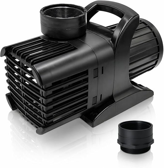 HALF OFF PONDS Submersible Water Pump, 12,500 GPH Pond Pump with 100FT Power Cord and 37FT Max Head, 960W Ultra Quiet Energy Efficient Pump for Koi Pond, Fountain, Waterfall, Water Garden, Skimmer