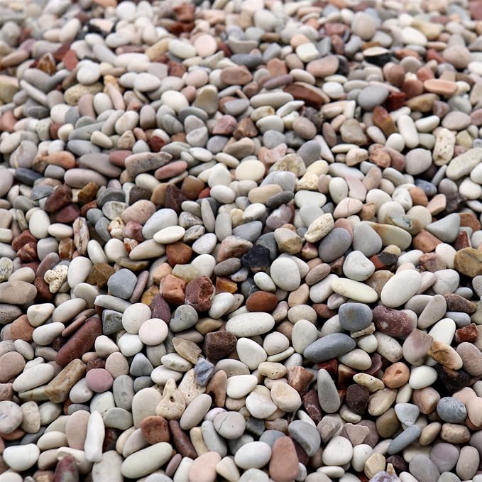 Earth Color Rocks for Plants & Planters, Decorative Pebbles, 1/5", 10 lb