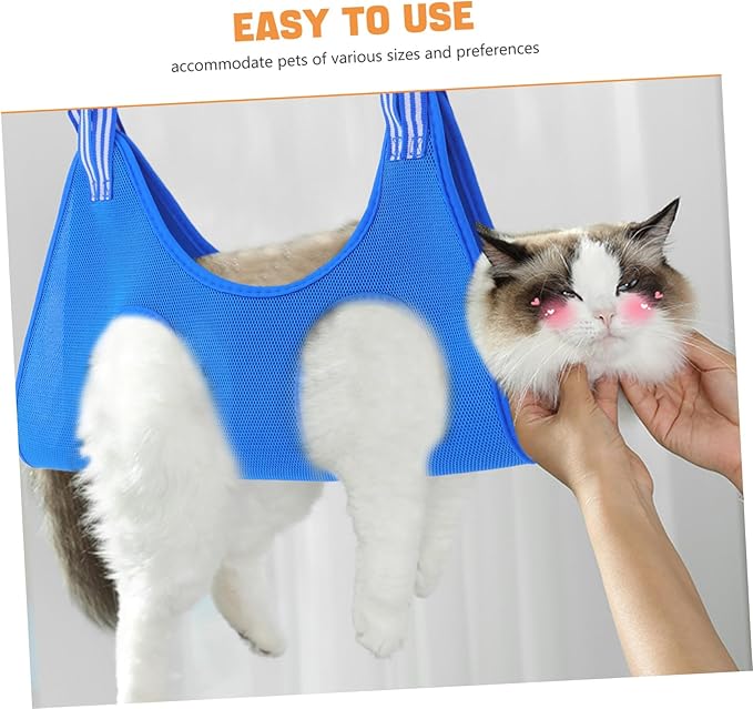 Abaodam Animal Hammock for Cats and Dogs Space-Saving Grooming Strap Nail Clipper Holder Versatile Design for Wall Door Mount