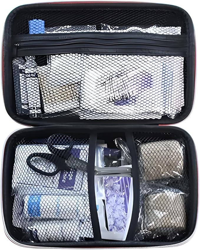 PAWSPLAY Pet First Aid Kit for Dogs & Cats, 101-Piece Emergency Kit with Bandages, Wound Care, Tick Remover, Nail Clipper, Portable Waterproof Travel Kit for Hiking, Camping, Car & Home Safety