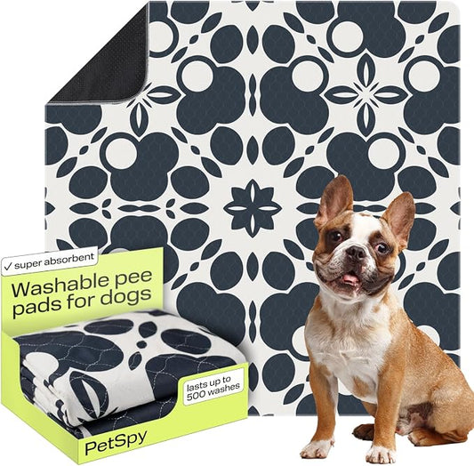 PetSpy Washable Pee Pads for Dogs 1-pack (72x72) - Waterproof Reusable Puppy Pads No-slip Surface - Stylish Dog Potty Training Pads Protect Against Leakage Small Medium Large Dogs, Oriental