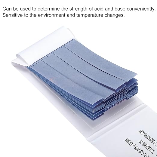 PATIKIL PH Test Strips, 2 Pack 160 Indicator Papers Litmus Tester for Water Food Soil Acid Testing, Blue