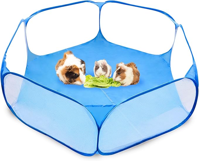 CoCoo Small Animal Portable Playpen for Indoor, Outdoor Fun, Give Your Furry Friend 360° Adventureland, Water-Resist Floor Saves Carpets, Folds Flat for Easy Storage, Ideal for Exercise, Training