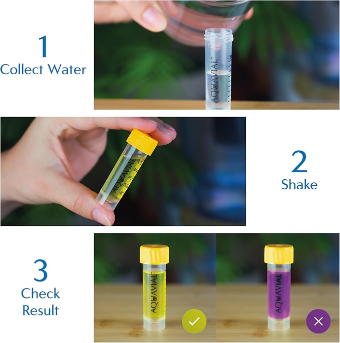 Water Testing Kit 2 Pack - E Coli and Coliform Test for Drinking, Pool, Pond, Lake, Well Quality - Bacteria Tester