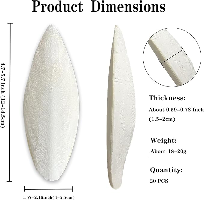 Bird Cuttlebone for Parakeets Cuttlebone for Birds - Natural Cuttlefish Bone Bulk Chew Toy Bird Bites Calcium Stone for Canaries Tortoises,Snails,Reptiles,Parrots,Cockatiel