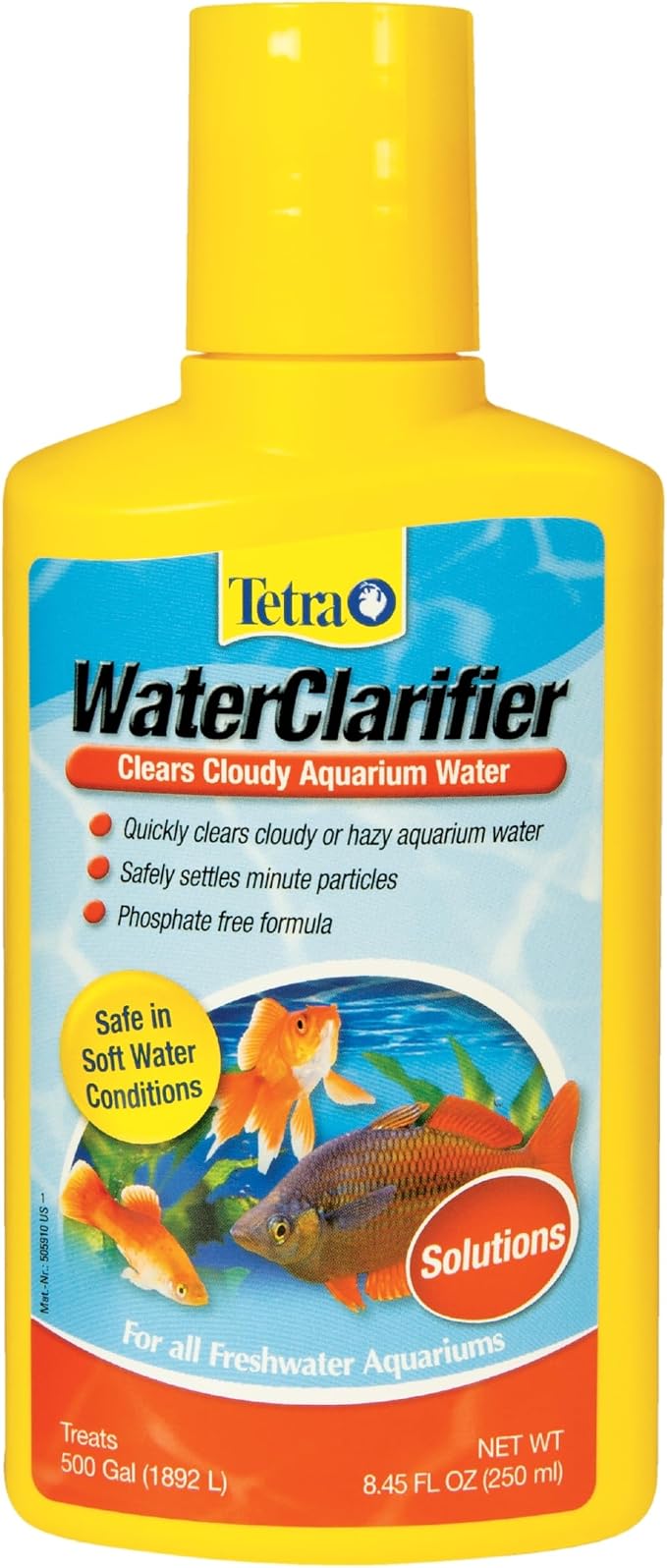 Tetra Water Clarifier Treatment For Aquariums, 8.45 oz | Quickly Clears Cloudy Or Hazy Aquarium Water, 1 Teaspoon Treats 10 Gallons Of Water, For Use In Freshwater Fish Tanks