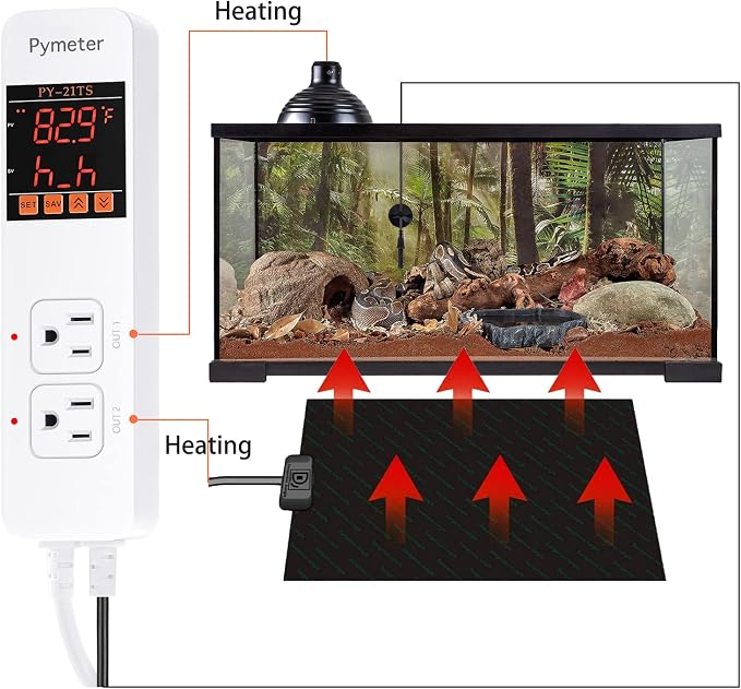 Aquarium Heater Thermostat Temperature Controller Heating and Cooling Freshwater Saltwater Aquarium