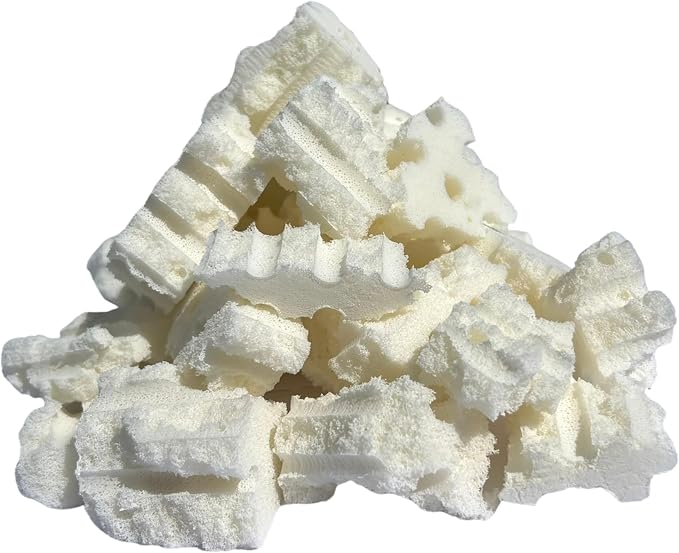 eConsumersUSA Organic Shredded Latex Foam 5lbs, 10lbs, 20lbs, 40lbs Made in USA 5 Pounds