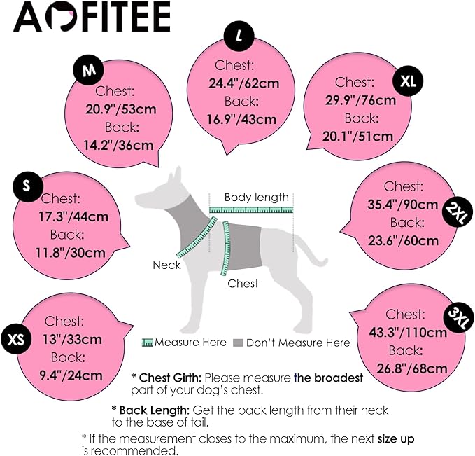AOFITEE Dog Coat, Warm Dog Jacket, Reflective Winter Coats for Medium Dogs, Turtleneck Dogs Winter Jacket with Harness Built in, Waterproof Windproof Pet Fleece Vest Puffer Jacket, Christmas Red M