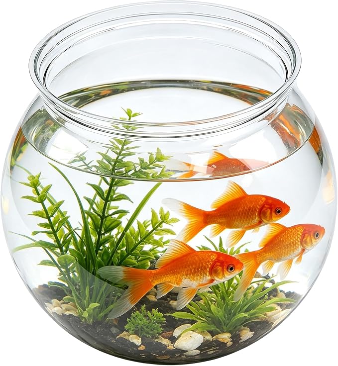 1 PCS Fish Bowl Small Plastic Bubble Bowl(90 Oz) | for Holding Candy and Party Decorations