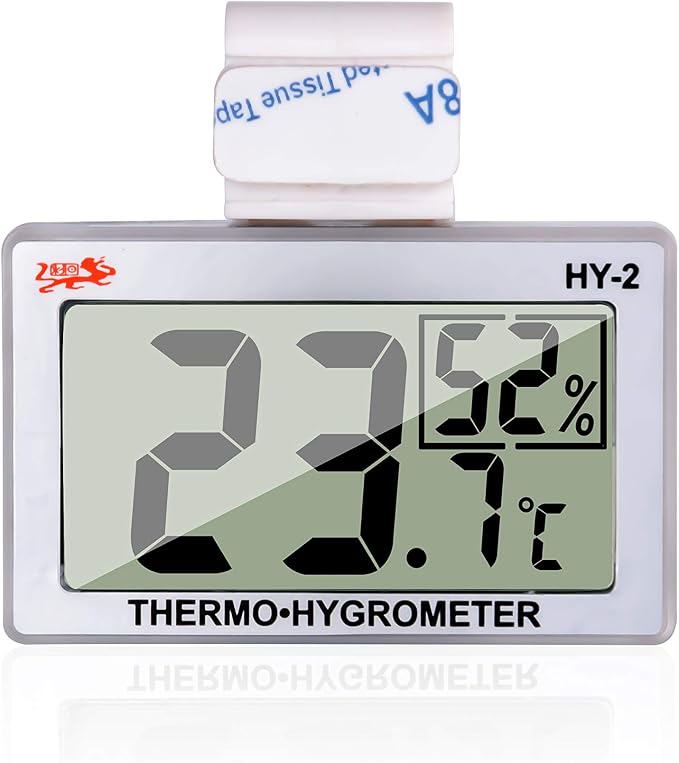 Digital Reptile Thermometer for Tank, Temperature and Humidity Monitor with Probe, Terrarium Thermometer Hygrometer for Gecko, Crested Gecko, Snake, Bearded Dragon Tank Accessories