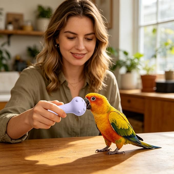 Pet Claw Grinder - Rechargeable Grooming Tool Nail Polisher, Bird Beak Trimmer, for Dog Cat Parrot Conure Cockatiel Budgies Lovebirds Macaw (Purple)