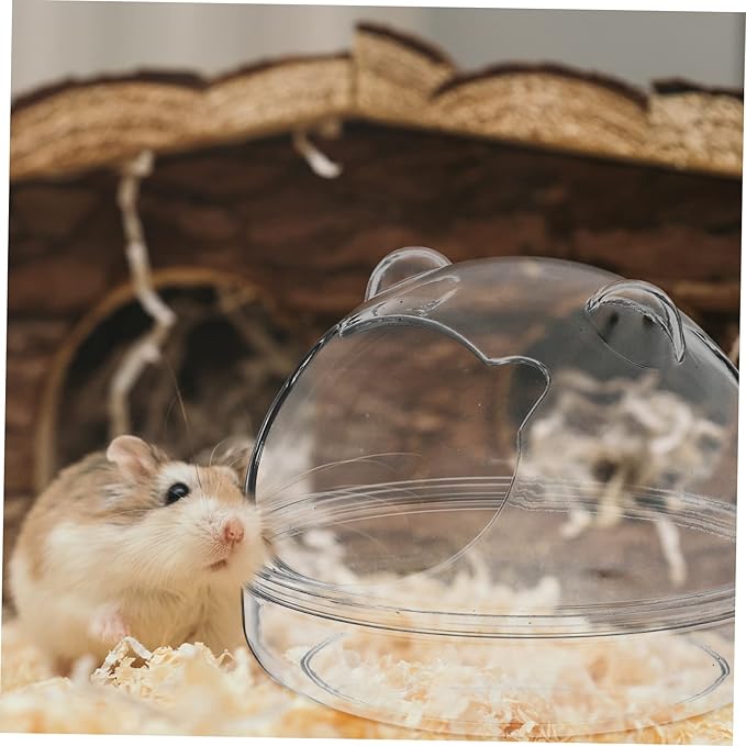 Toyvian Quality Hamster Bathtub Guinea Pig Bath Basin Pet Supply Chinchilla Dust Bath Hamster Tube Tub Animal Cage Liners Compact Lightweight Detachable Design Suitable for Pet Bathroom