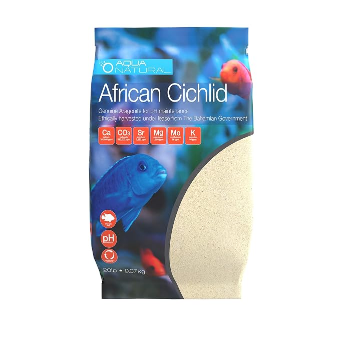 Aqua Natural African CICHILD Aragonite Sand, 20lb