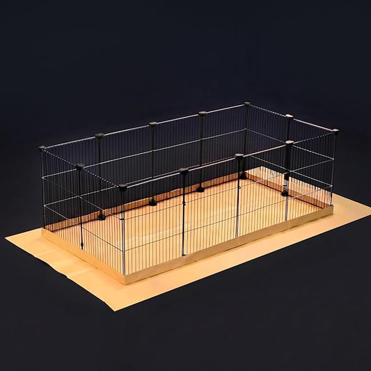GuineaLoft™ Model-AB C&C Guinea Pig Cage – Tall & Large 4ft(L) x 2ft(W) x 1.3ft(H) C&C Cage, Puppy/Bunny Play Pen w/Improved Hardware & Disposable Bottom - Visit the GuineaLoft Store to See More