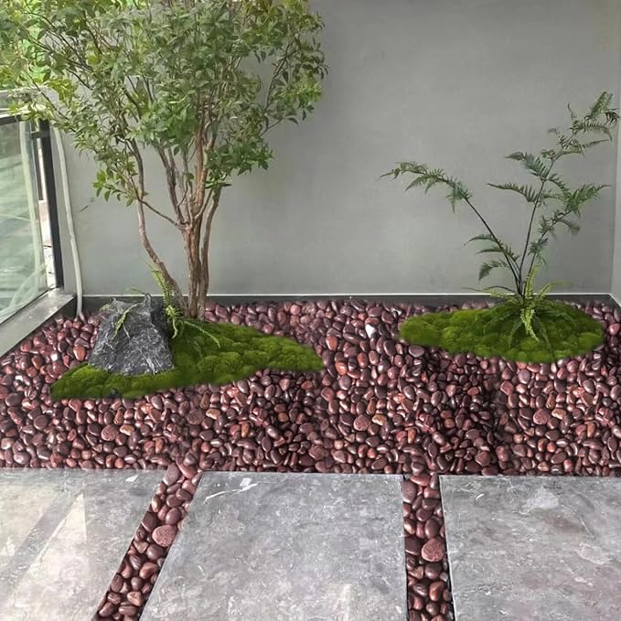 FANTIAN 40 lbs Red River Rocks for Landscaping, 2-3 Inch Polished Pebbles for Indoor Plants, Decorative Rocks Stones for Vases, Aquariums, Fountains, Pathways, Backyard and Garden